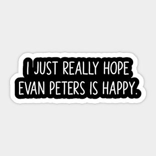 I love Evan Peters Sticker